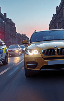 Police car chasing BMW v1 706 x 353