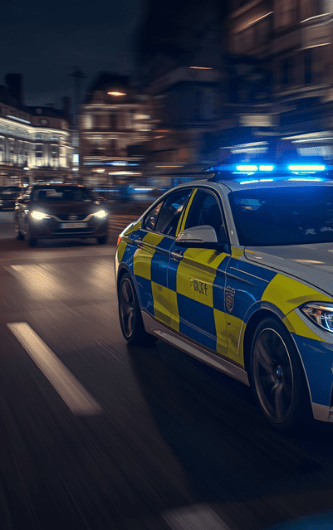 Police car on teh road 706 x 530 website