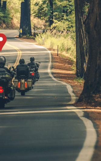 Motorcycle riders on teh road GPS tracking 706 x 530