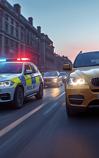 Police car chasing a BMW SUV 706 x 530 website