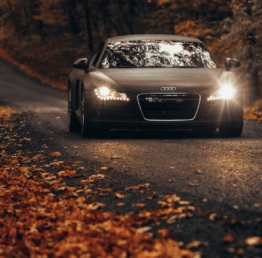 hero image black car autumn mobile